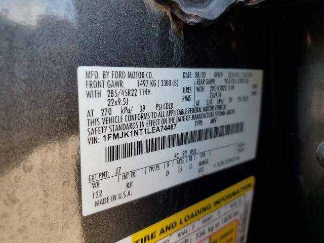 2020 Ford Expedition Max King Ranch VIN: 1FMJK1NT1LEA74487 Lot: 60125364