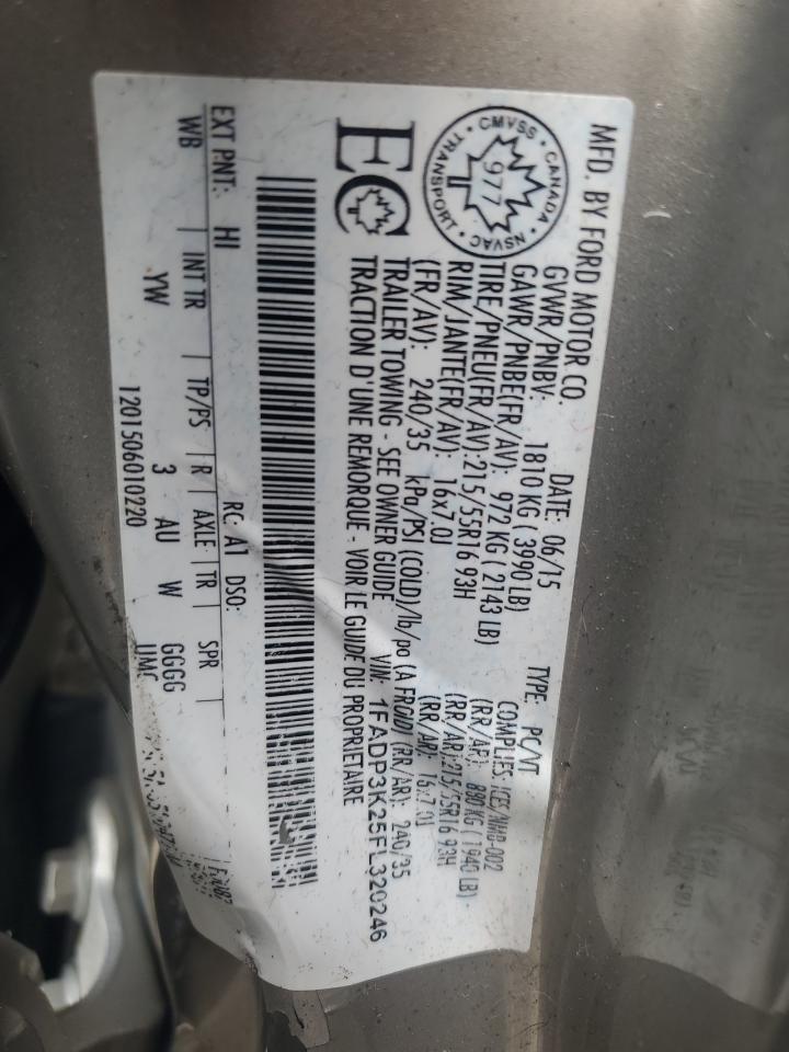 1FADP3K25FL320246 2015 Ford Focus Se