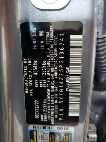 2023 Kia K5 Lxs VIN: 5XXG14J25PG196741 Lot: 60955904