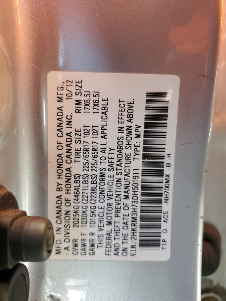 2HKRM3H73DH501911 2013 Honda Cr-V Exl