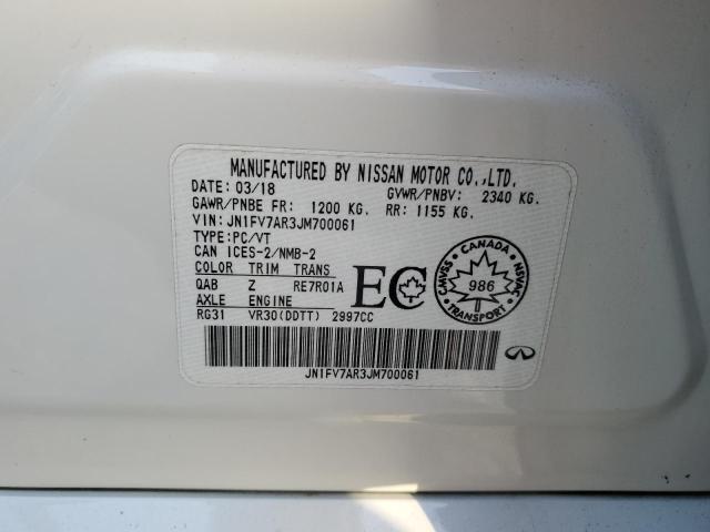 2018 Infiniti Q50 Red Sport 400 VIN: JN1FV7AR3JM700061 Lot: 60343114