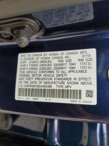 2HKRW5H39JH405389 2018 Honda Cr-V Lx