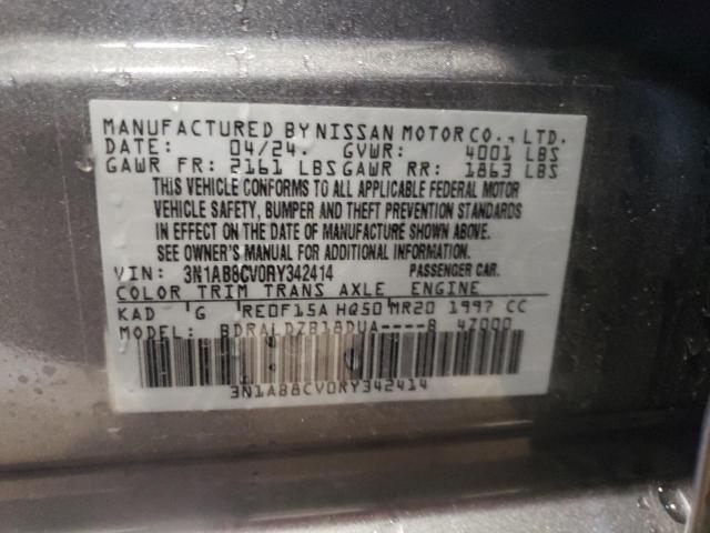 2024 Nissan Sentra Sv VIN: 3N1AB8CV0RY342414 Lot: 59883484