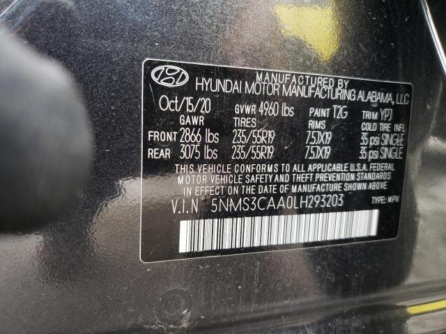 2020 HYUNDAI SANTA FE S - 5NMS3CAA0LH293203