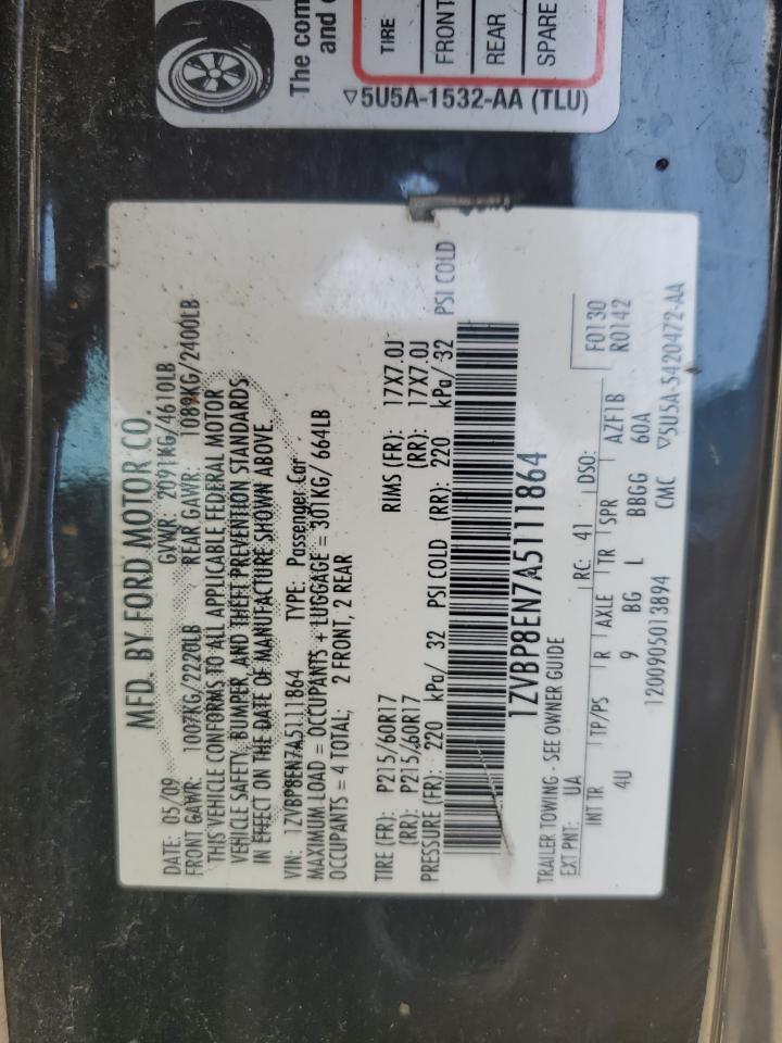 1ZVBP8EN7A5111864 2010 Ford Mustang