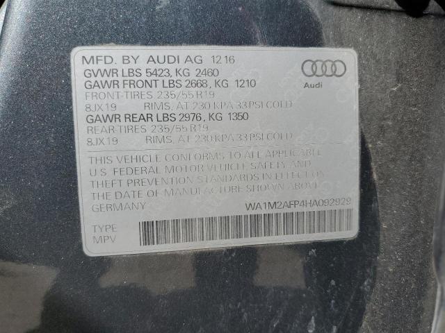 VIN WA1M2AFP4HA092929 2017 Audi Q5, Premium Plus no.14