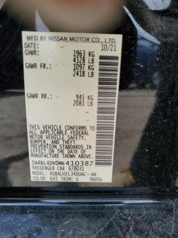 2021 NISSAN ALTIMA SV - 1N4BL4DV0MN410387
