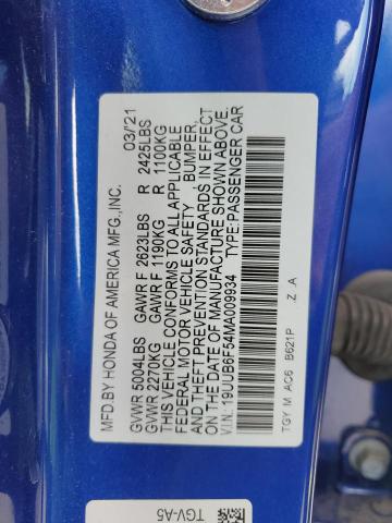 2021 ACURA TLX TECH A - 19UUB6F54MA009934