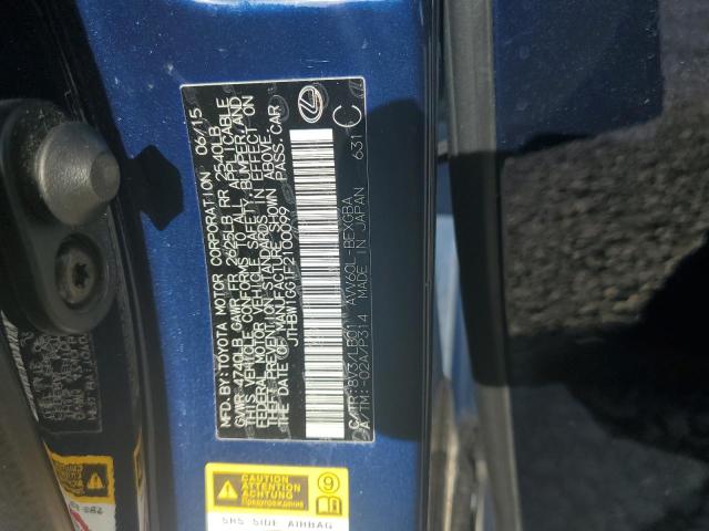 2015 Lexus Es 300H VIN: JTHBW1GG1F2100099 Lot: 58534374