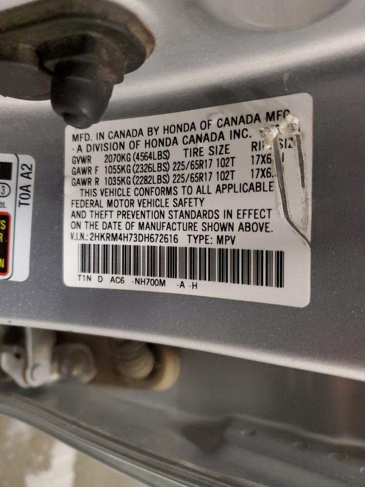 2HKRM4H73DH672616 2013 Honda Cr-V Exl