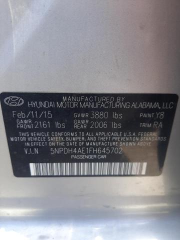 5NPDH4AE1FH645702 2015 HYUNDAI ELANTRA - Image 12