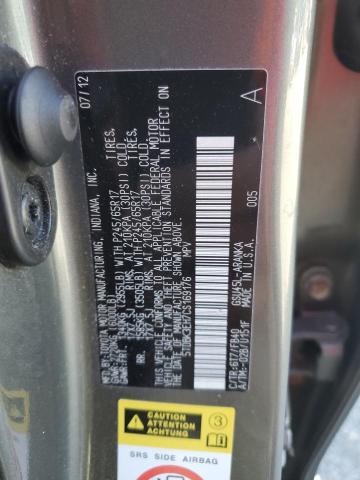 2012 Toyota Highlander Base VIN: 5TDBK3EH7CS169176 Lot: 58229184