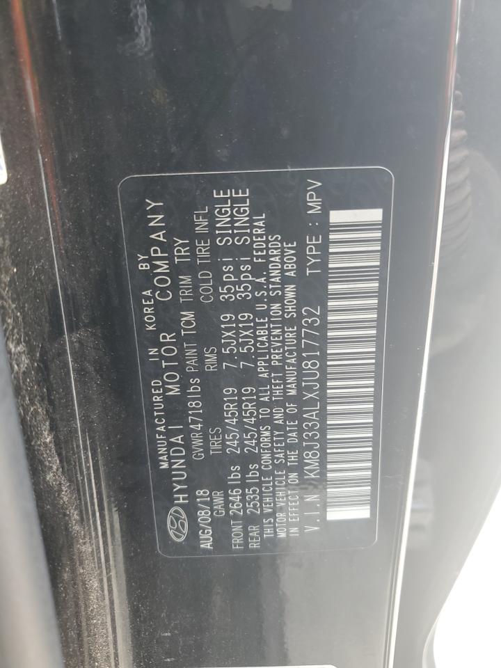 KM8J33ALXJU817732 2018 Hyundai Tucson Sport