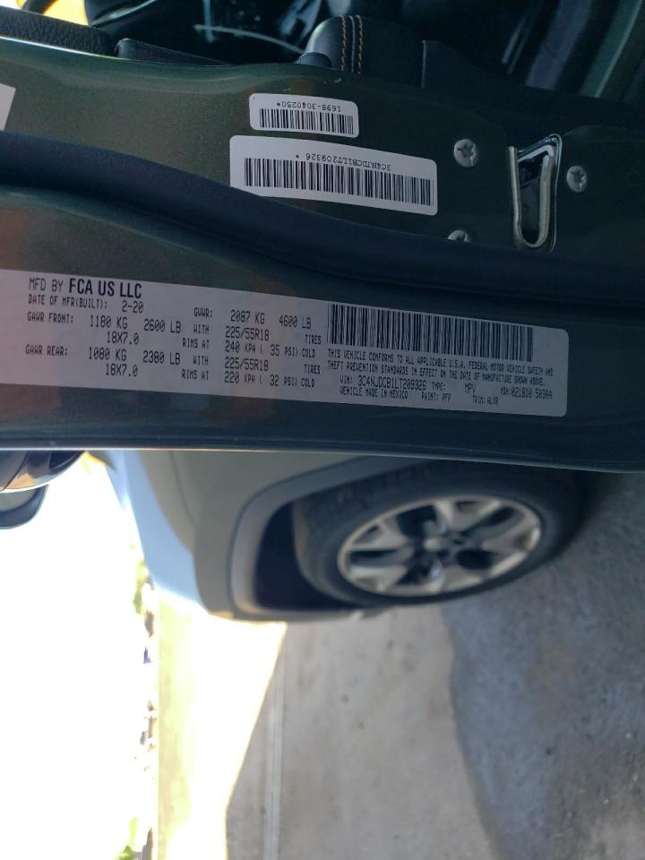 3C4NJDCB1LT209326 2020 Jeep Compass Limited