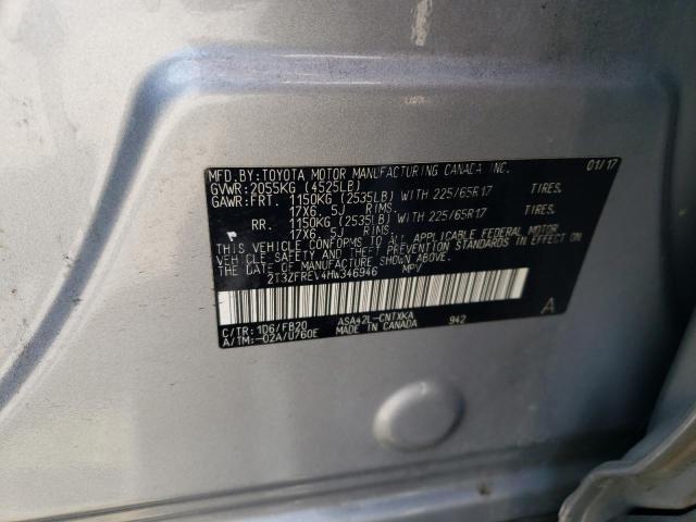 2017 Toyota Rav4 Le VIN: 2T3ZFREV4HW346946 Lot: 57675204