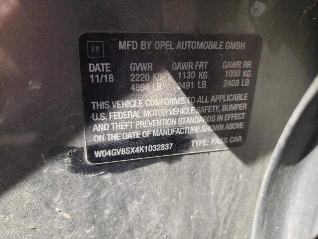 2019 BUICK REGAL TOUR W04GV8SX4K1032837