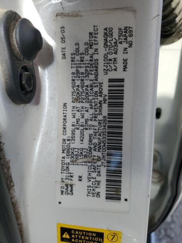 2003 Lexus Lx 470 VIN: JTJHT00W533534268 Lot: 60754724