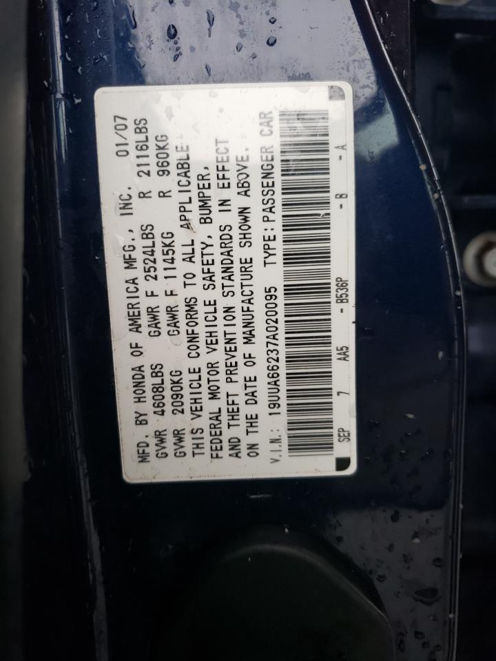 19UUA66237A020095 2007 Acura Tl