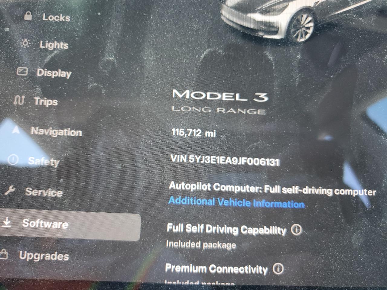 2018 Tesla Model 3 vin: 5YJ3E1EA9JF006131