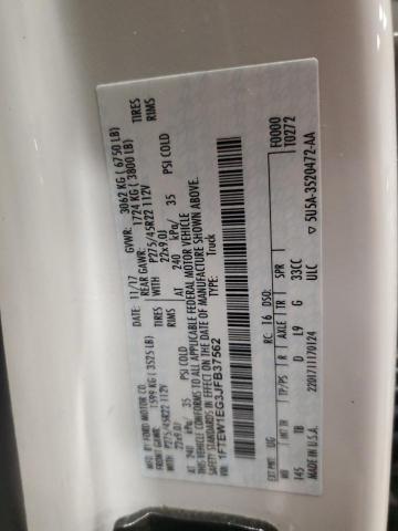 2018 Ford F150 Supercrew VIN: 1FTEW1EG3JFB37562 Lot: 59503504