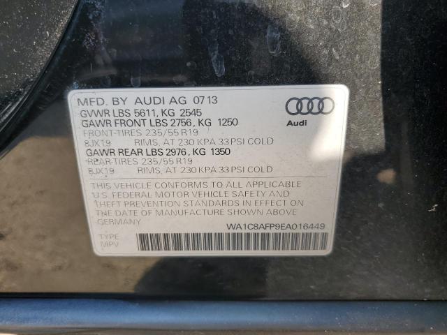 2014 Audi Q5 Premium Hybrid VIN: WA1C8AFP9EA016449 Lot: 60512274