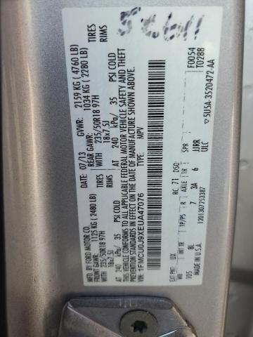 1FMCU0J9XEUA47076 2014 Ford Escape Titanium