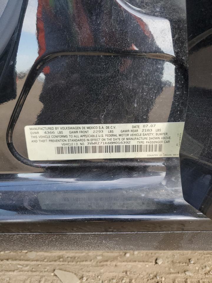 3VWRZ71K68M016392 2008 Volkswagen Jetta Se