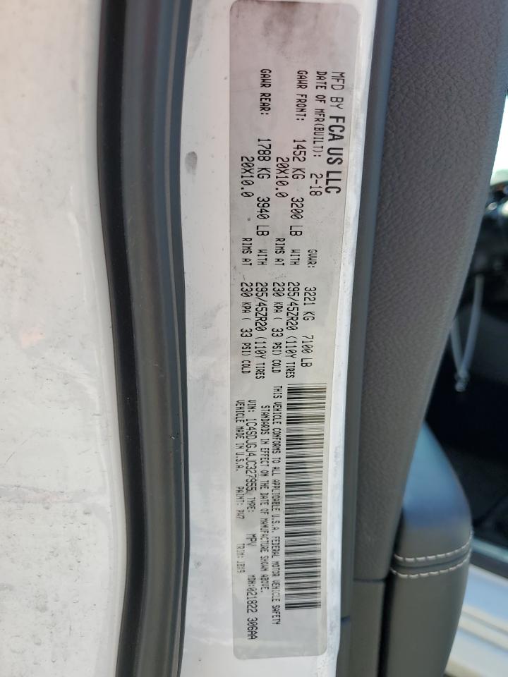 1C4SDJGJ4JC327955 2018 Dodge Durango Srt