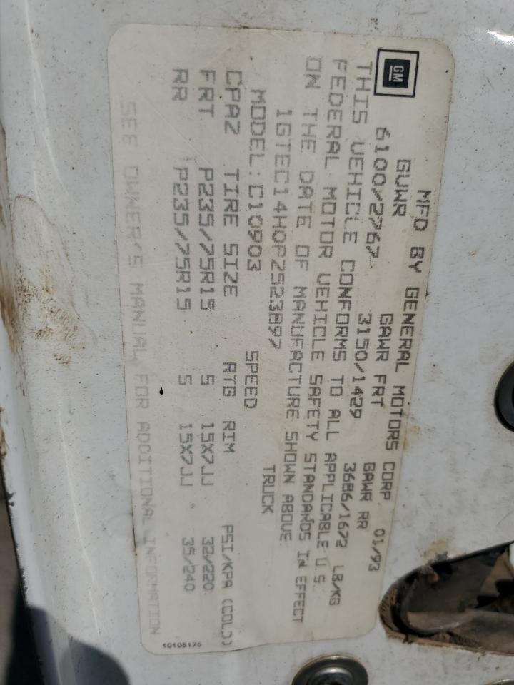 1GTEC14H0PZ523897 1993 GMC Sierra C1500