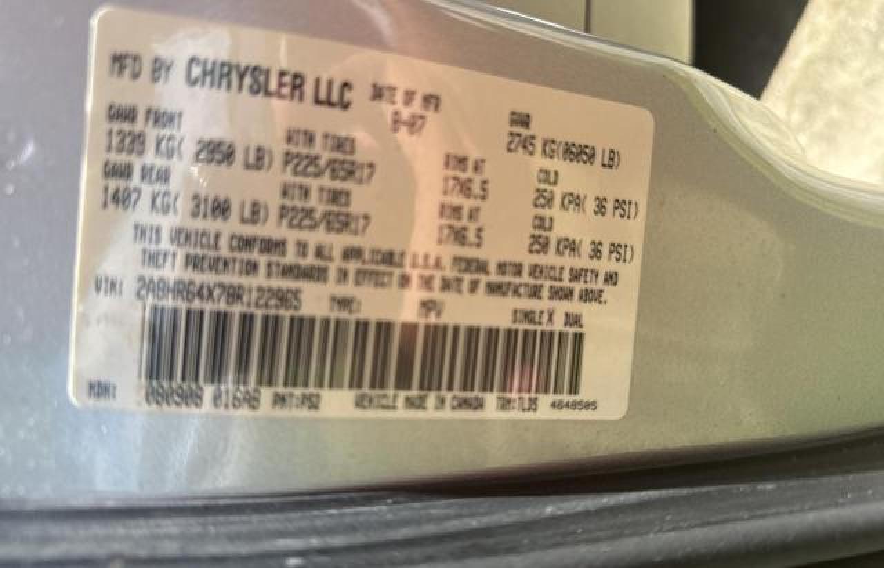 2A8HR64X78R122965 2008 Chrysler Town & Country Limited