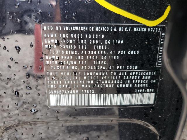 2022 VOLKSWAGEN TIGUAN SE - 3VV8B7AX4NM137823