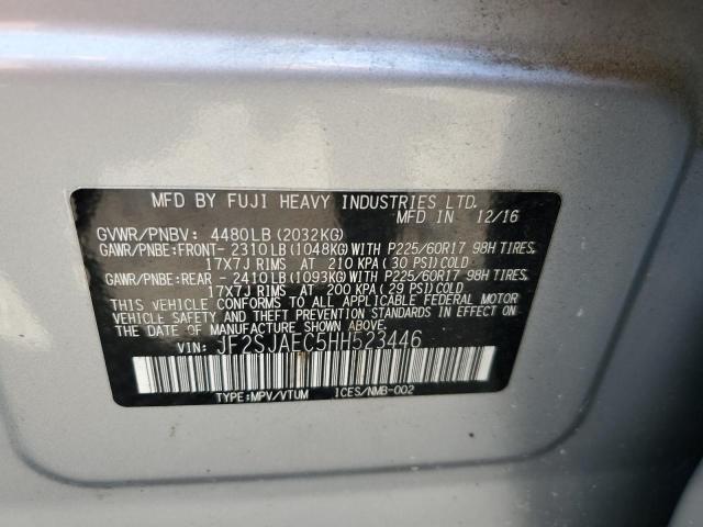 2017 Subaru Forester 2.5I Premium VIN: JF2SJAEC5HH523446 Lot: 57337554