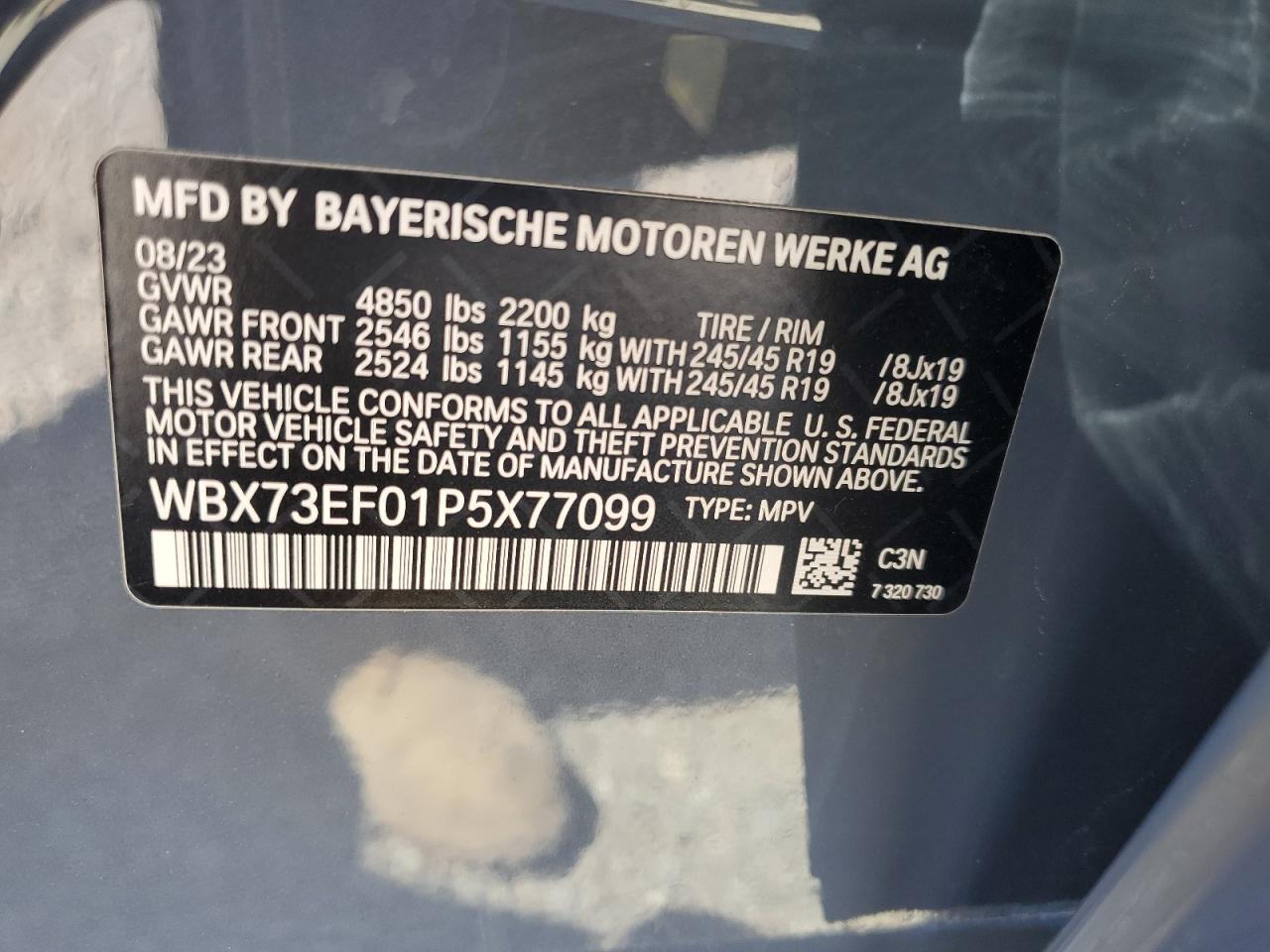 WBX73EF01P5X77099 2023 BMW X1 xDrive28I