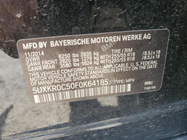 2015 BMW X5 xDrive35I VIN: 5UXKR0C50F0K64185 Lot: 58435494