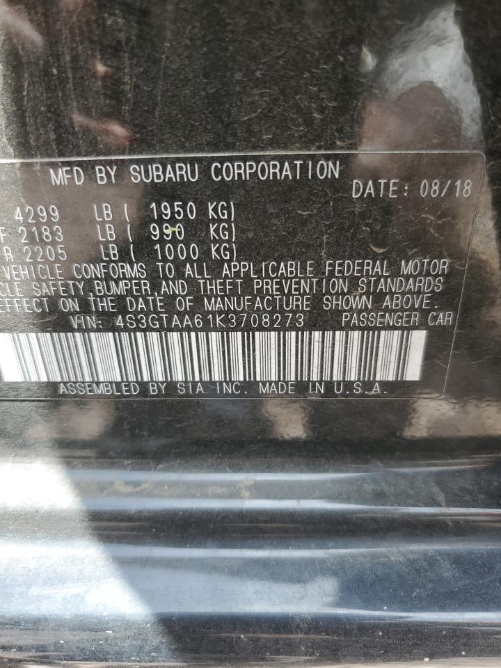 4S3GTAA61K3708273 2019 Subaru Impreza