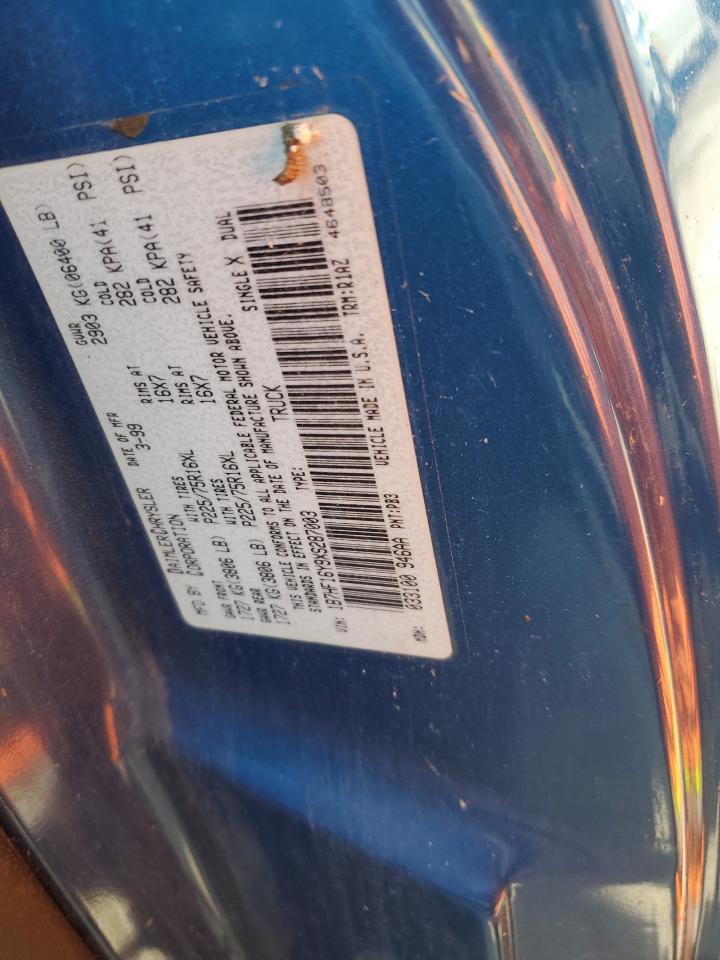 1B7HF16Y9XS287003 1999 Dodge Ram 1500