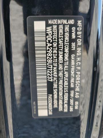 2008 Porsche Boxster VIN: WP0CA29828U712237 Lot: 59620654