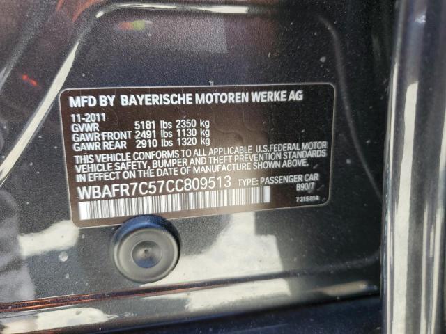 2012 BMW 535 I VIN: WBAFR7C57CC809513 Lot: 60928314