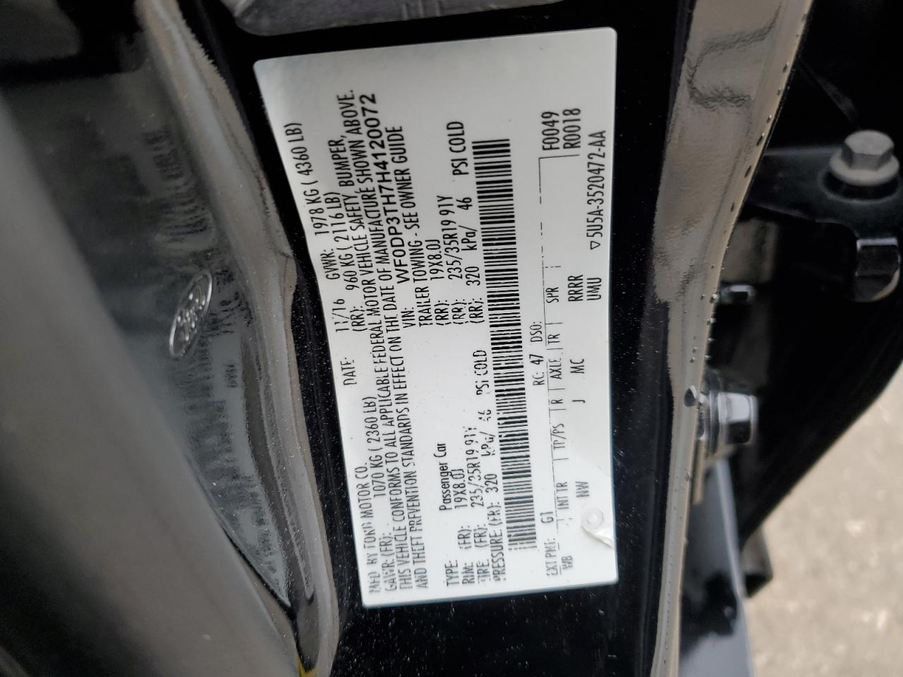 WF0DP3TH7H4120072 2017 Ford Focus Rs