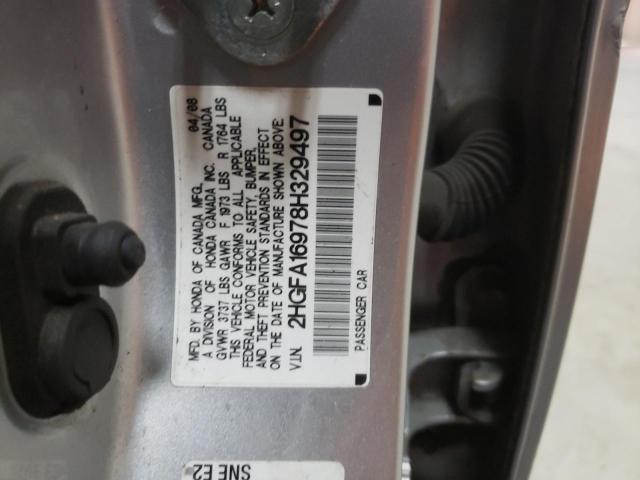 2008 Honda Civic Exl VIN: 2HGFA16978H329497 Lot: 58758494