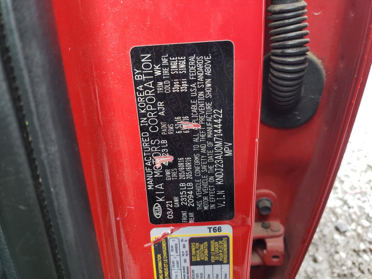 KNDJ23AU0M7144422 2021 Kia Soul Lx