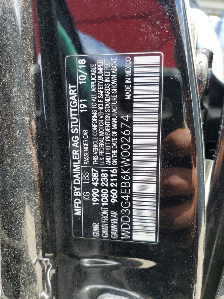 WDD3G4EB6KW002674 2019 Mercedes-Benz A 220