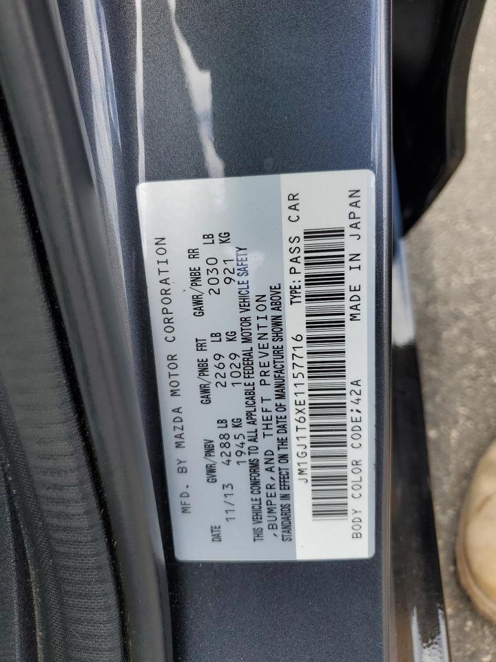 JM1GJ1T6XE1157716 2014 Mazda 6 Touring