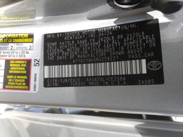 4T1G11AK0RU259221 Toyota Camry SE N 12