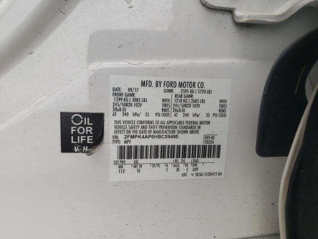 2017 FORD EDGE SPORT - 2FMPK4AP6HBC59495