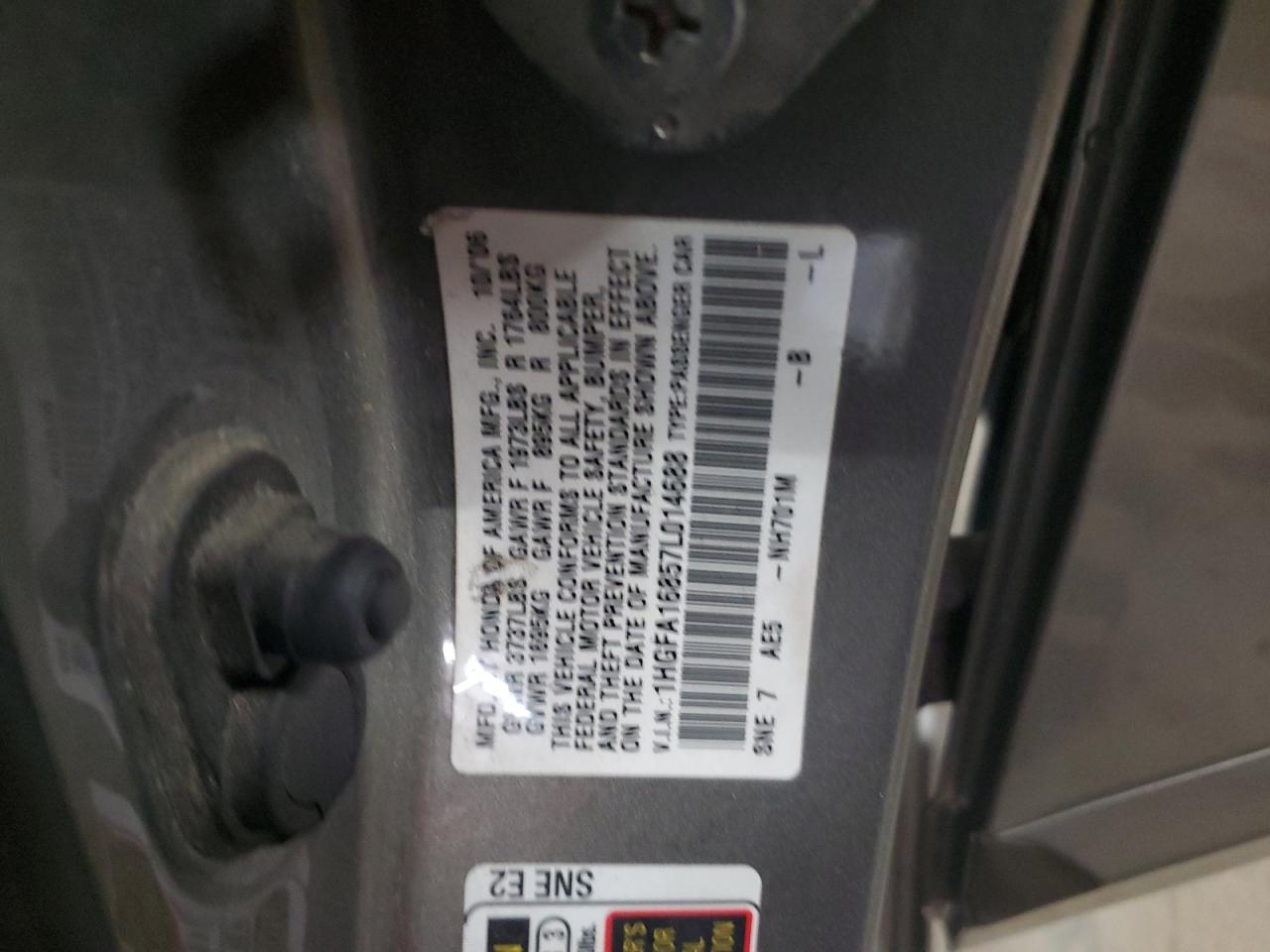 1HGFA16857L014688 2007 Honda Civic Ex