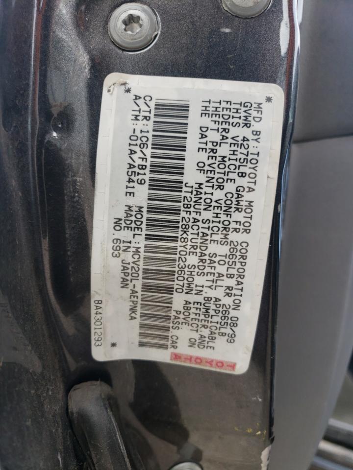 JT2BF28K8Y0236070 2000 Toyota Camry Le