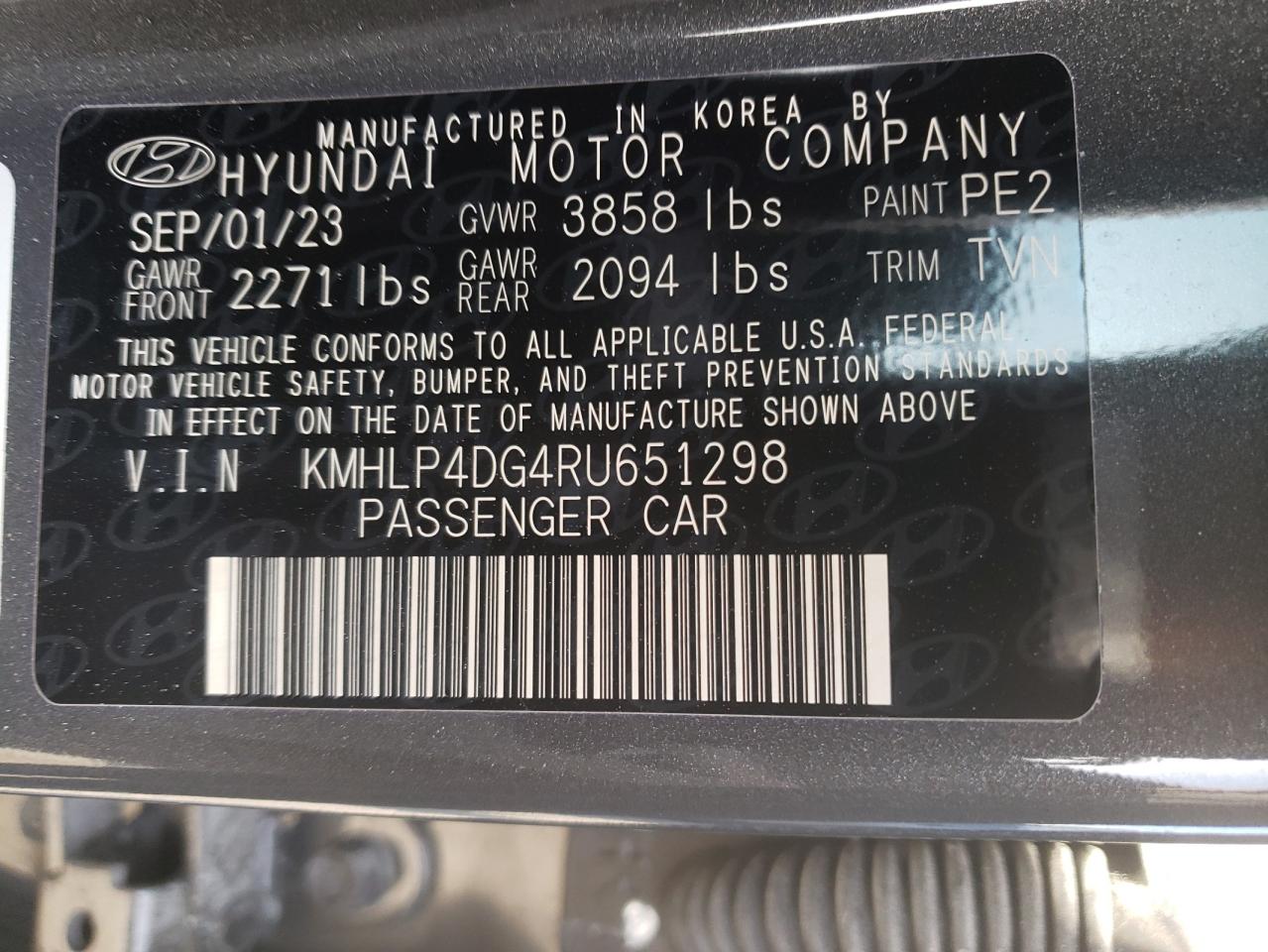 2024 Hyundai Elantra Limited vin: KMHLP4DG4RU651298