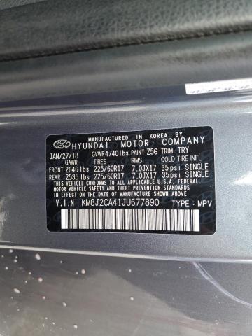 2018 Hyundai Tucson Se VIN: KM8J2CA41JU677890 Lot: 59686394