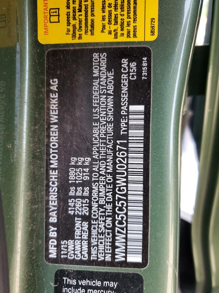 WMWZC5C57GWU02671 2016 Mini Cooper S Countryman